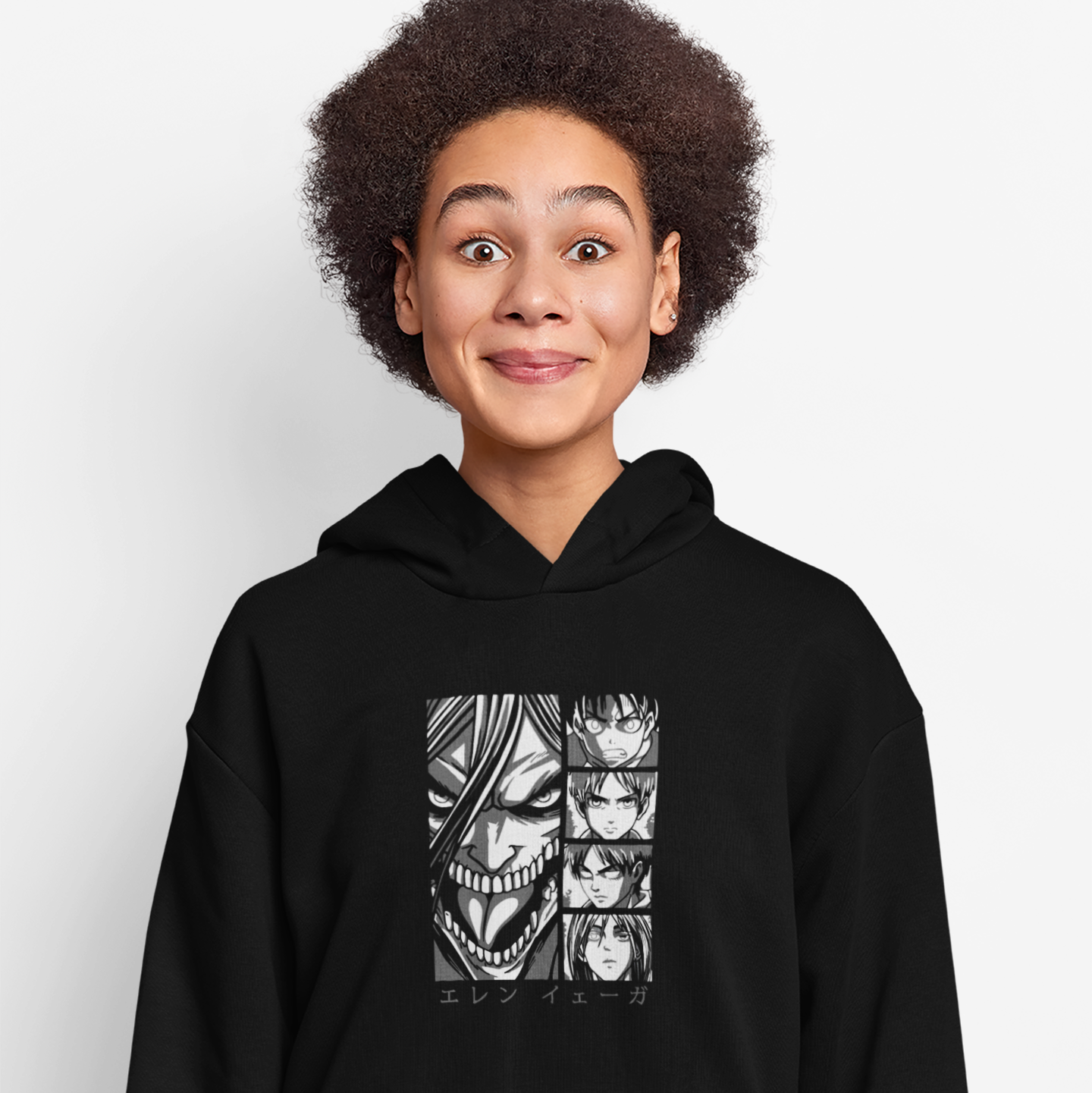 “From Boy to Titan” Eren Yeager Evolution Hoodie